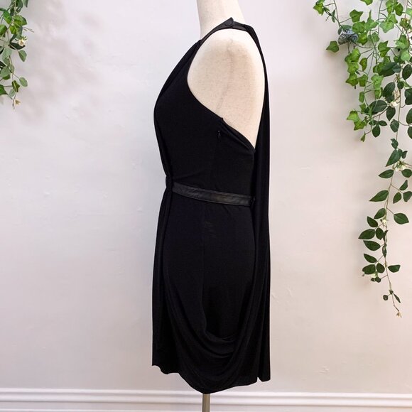 Rag & Bone Black Rowan Draped Dress Size 2 - Picture 7 of 14